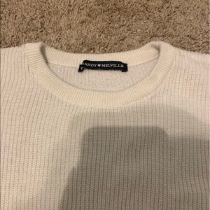 brandy melville white sweater
